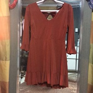 Burn orange dress